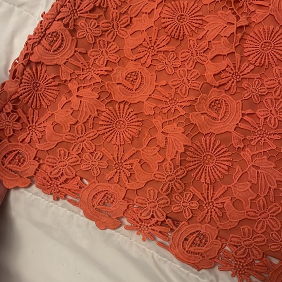 NWT Lulus Love Poem Coral Orange Mini Dress - Picture 4 of 6